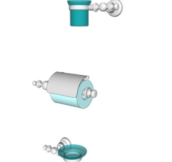 现代卫浴用品su模型