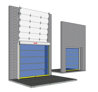 现代车库大门su模型