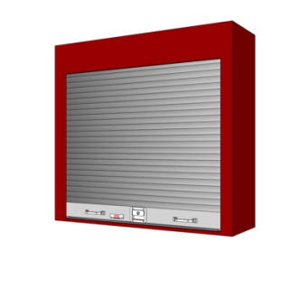 现代车库大门su模型