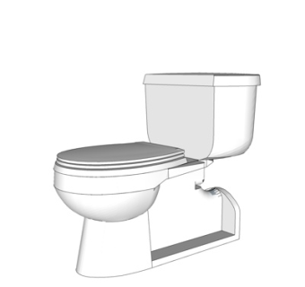现代马桶su模型