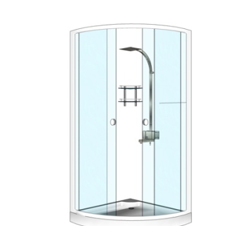 现代淋浴房su模型