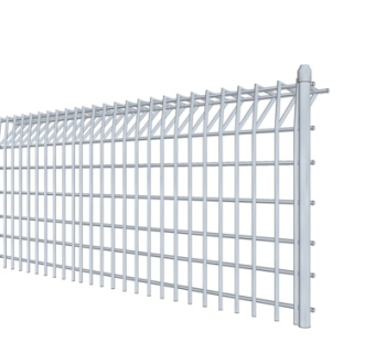 现代金属栏杆su模型
