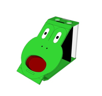 现代儿童青蛙玩具su模型