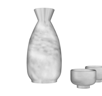 现代陶瓷花瓶su模型