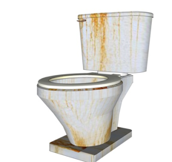 现代坐便器su模型