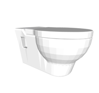 现代陶瓷马桶su模型