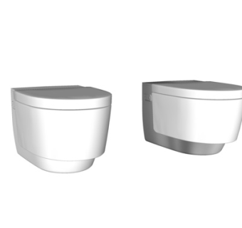 现代陶瓷便器su模型