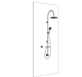 现代淋浴花洒su模型