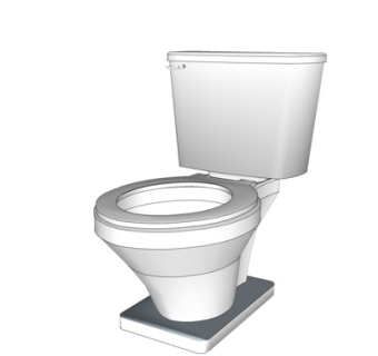 现代智能马桶su模型