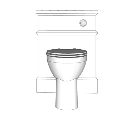 现代陶瓷便器su模型