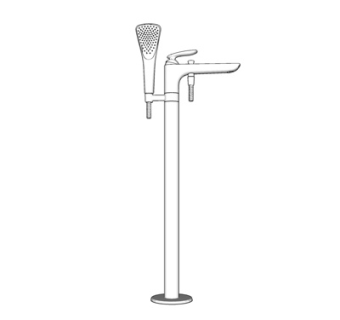 现代淋浴花洒su模型