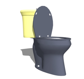 现代智能马桶su模型