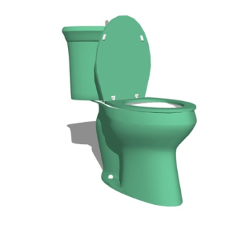 现代智能马桶su模型