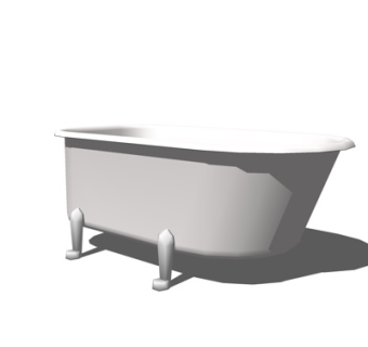 现代小浴缸su模型