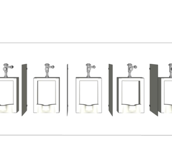 现代尿便器su模型