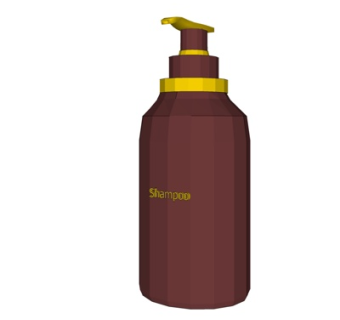 现代洗发水su模型