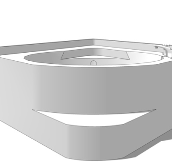 现代陶瓷浴缸su模型