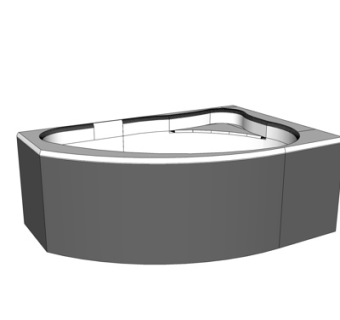 现代浴缸su模型