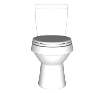 现代陶瓷马桶su模型