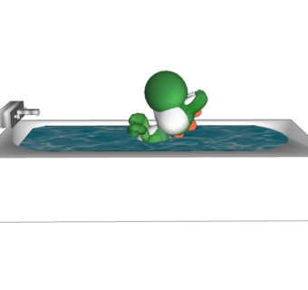 现代陶瓷浴缸su模型