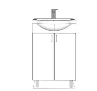 现代洗手台盆su模型