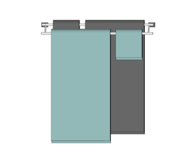 现代卫浴架su模型