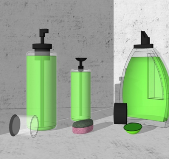 现代洗手液组合su模型