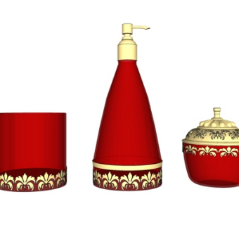 欧式洗发水洗手液su模型