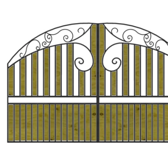 简欧户外大门su模型