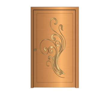 简欧房门su模型