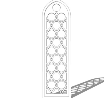 欧式窗花su模型