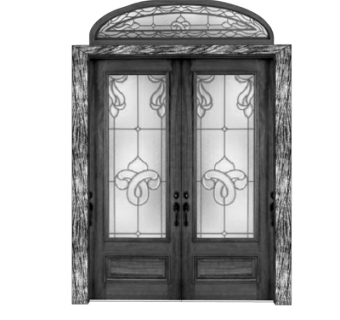 欧式大门su模型