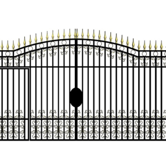 欧式户外大门su模型