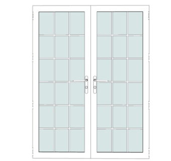 现代大门su模型
