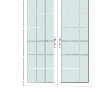 现代大门su模型