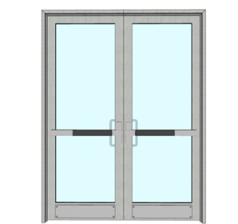 现代大门su模型