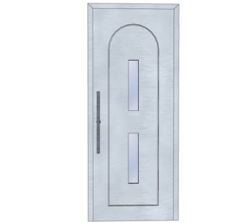 新中式房门su模型