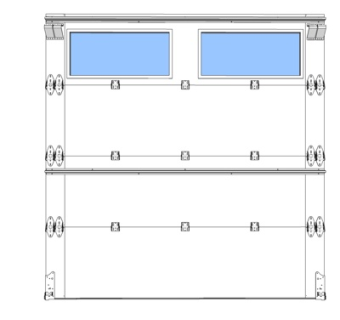 现代车库大门su模型