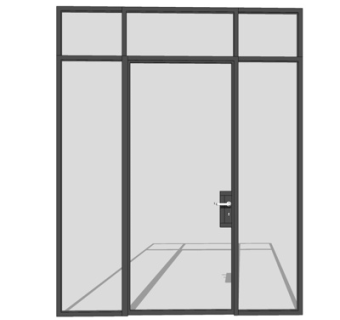 现代大门su模型