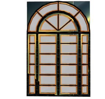 简欧大门su模型