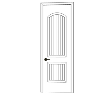 简欧房门su模型