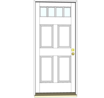 简欧大门su模型