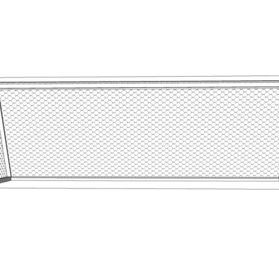 现代足球门su模型