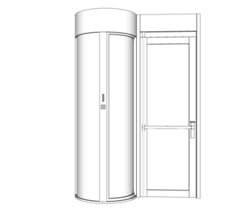 现代大门su模型