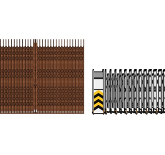 现代户外大门su模型