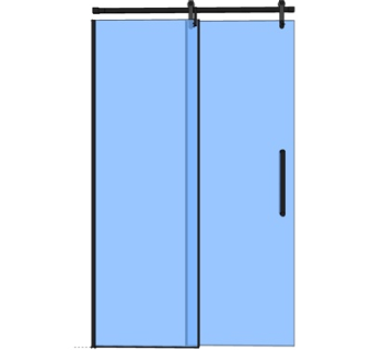 现代玻璃推拉门su模型