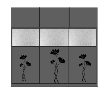 现代玻璃推拉门su模型