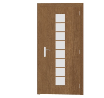 新中式房门su模型