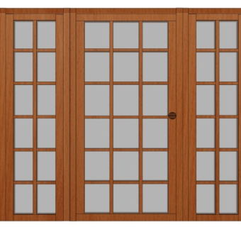 新中式平开门su模型