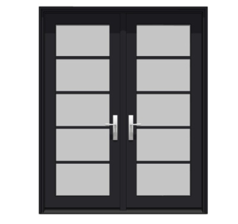 新中式平开门su模型